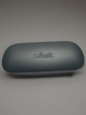 Silhouette Eyeglass Case in Slate Blue-Grey